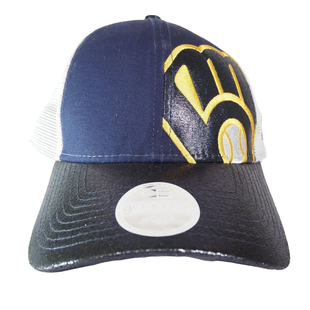 New Era Milwaukee Brewers 9Forty Snapback Truckers Hat Women's OS‎